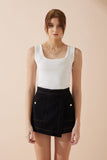 Bellamy Black Asymmetric Skort