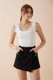 Bellamy Black Asymmetric Skort