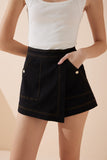 Bellamy Black Asymmetric Skort