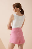 Bellamy Pink Asymmetric Skort