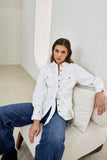 Anna White Belted Jacket