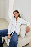 Anna White Belted Jacket