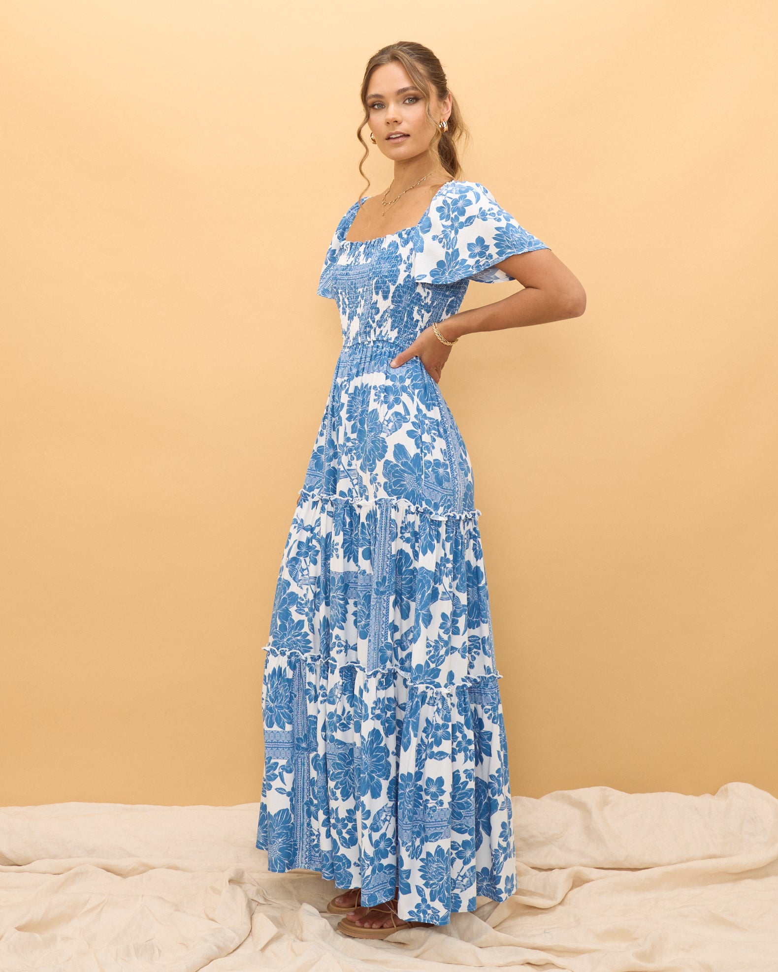 Boho tiered hotsell maxi dress