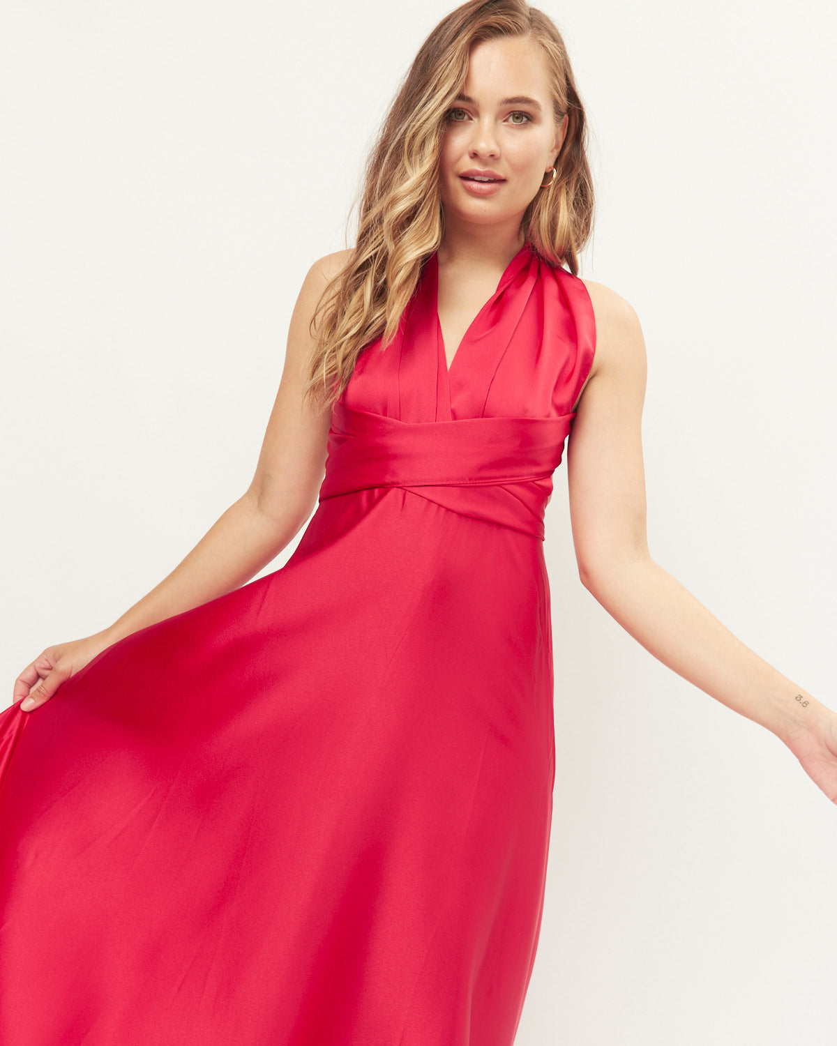 Leah Red Infinity Maxi Dress – HEYCHIC